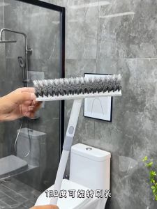 Long Handle Floor Brush 180° Rotating V-Shaped Double-Sided Floor Cleaning Brush Shower Floor Brush