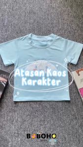BOBOHO - ATASAN KAOS ANAK PEREMPUAN LUCU DAN MANIS MOTIF KARTUN KUROMI ANJING KAYU MANIS DAN MELODY MUSIM PANAS LENGAN PENDEK