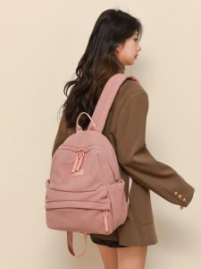 CHENGJIU | Ladies Large Capacity Water Washed Corduroy Multi-layer Backpack
