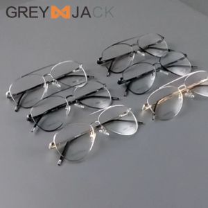 Grey Jack Frame Kacamata Clip On Polarized Free 3 Lens Metal Style Aviator Classic Bisa Minus Antiradiasi Blueray Photocromic Bluecromic 80006