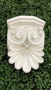 CORBEL B851 | FLORAL DESIGN | WALL CORBEL | WALL DECOR ACCESSORIES | WHITE | MATERIAL PU