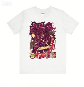 Bandai | Demon Slayer Yoriichi Tsugikuni T-Shirt  Japanese Anime Graphic 2026 New Cotton Summer Men and Women Relaxing and Comfortable