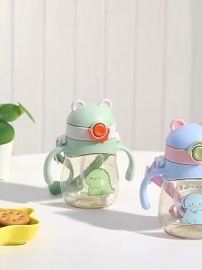 แก้วน้ำหัดดูดสำหรับเด็ก แก้วน้ำกันสำลัก ขวดหัดดื่ม แก้วหัดดื่ม ถ้วยหัดดื่ม ลายการ์ตูน น่ารัก