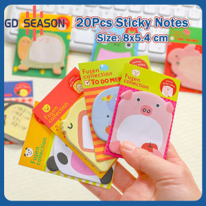 Kawaii Sticky Notes Cartoon memo pad 20 sheets Mini adhesive paper Bookmark Journal