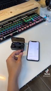 Tai nghe bluetooth S10 Pro cao cấp V5.2 cảm ứng vân tay hỗ trợ đàm thoại nghe nhạc 10h kiêm sạc dự phòng 3500mAh