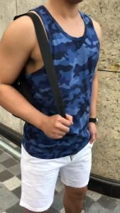 Áo Ba Lỗ Lính Tanktop Rằn Ri Đập Tan Nóng Bức Chất Vải Cotton Mặc Gym hay Đồ Ngủ Vải Co Giãn Thõa Mái Vận Động