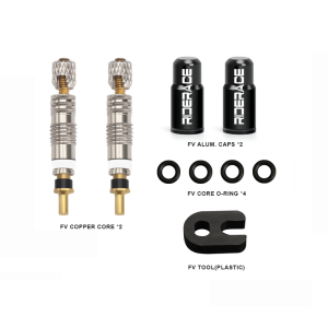 Bike Presta Tubeless Valve Core Kit Aluminum Alloy Removable Presta Valve Stem Caps Bicycle Tubeless Tire Valve Repair Tools