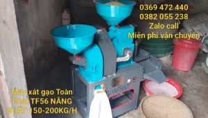 Máy xát gạo đa chức năng Toàn Phát TF56 xát gạo nghiền ngô lọc sạn mới nhất