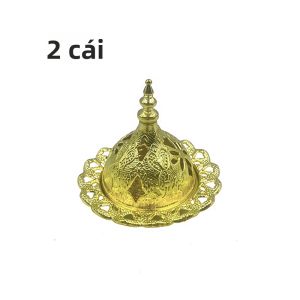 Lọ Đốt Trầm Hương Nhỏ Bằng Sắt Mạ Vàng Trang Trí Nhà Cửa Theo Phong Cách Trung Đông Ả Rập Đồ Trang Trí Lễ Hội Eid al-Fitr Trang Trí Nhà Cửa Và Nhà Thờ Hồi Giáo