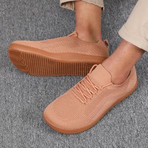 Giày Thể Thao Thời Trang Mũi Rộng Kiểu Lưới Đế Mềm Thoáng Khí Buộc Dây Dành Cho Nam Đa Năng Đi Hằng Ngày Mũi Tròn Giày Đi Bộ Đôi Nam Nữ.