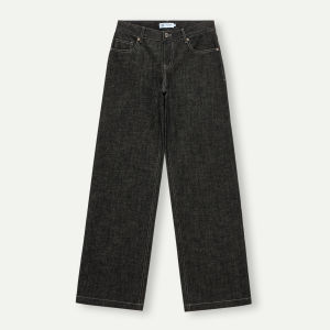 Cotton Coarse Thread Straight Low Rise Jeans