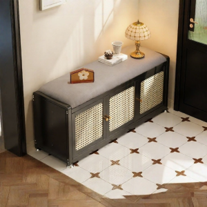DIBIOU | Steel Entryway Storage Bench