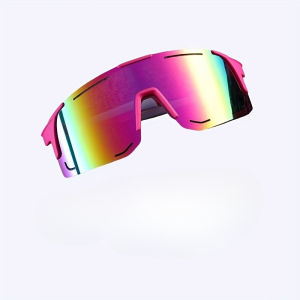 Ladies Pink Fashionable Glasses Sturdy PC Frame Trendy Surround Lightweight Glasses