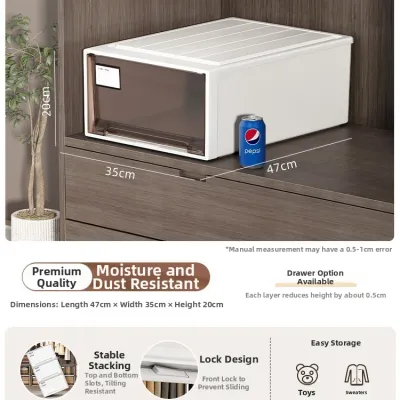 TIANYUWAN | Transparent Drawer-type Organizer Boxes for Clothing