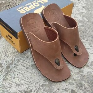 SLOPER | Sandal Jepit Pria Kulit Sendal Cowok Casual Laki-laki Selop Terbaru