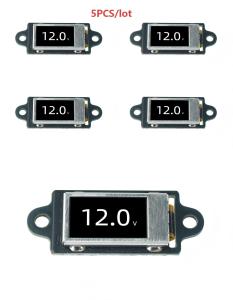 Smallest 0.5' Mini OLED Digital Voltmeter DC 0-30V Ultra-Thin Easily Embedded 12 Bit High Precision with Screen Protector Frame