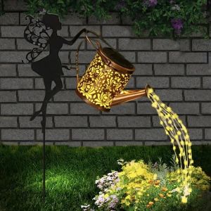 Đèn LED Năng Lượng Mặt Trời Ngoài Trời Đèn Trang Trí Sân Vườn Chất Liệu Sắt Dùng Cho Sân Sau Bãi Cỏ Hiên Nhà Trang Trí Tiệc Giáng Sinh IP65 Tích Hợp Sẵn Pin.