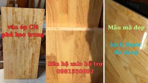 Mặt bàn gỗ Tấm ván gỗ ghép ( Rộng 60cm x dài 1m -12m và 14m x Dày 15mm) Làm mặt kệ sách bàn đa năng