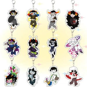 Bandai | For Homestuck Gamzee Makara Karkat Vantas Feferi Peixes Tavros Nitram Acrylic Keychain Sending Friends Commemorative Peripheral