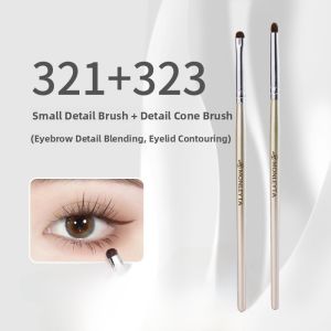 Detailed Makeup Brush Eyeshadow Blending Concealer Long Handle Chinese Brand MONLEYTA Beauty Tool for Eye Makeup And Concealment
