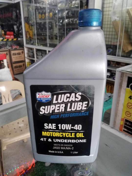 LUCAS OIL Super Lube high Performance Motorcycle oil Underbone Lazada PH