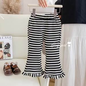 Girl Bell Bottoms Pants Striped