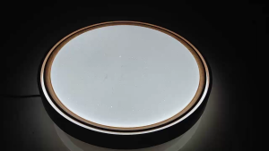 A91 Lampu Siling LED Moden 400mm/500mm Bingkai Kayu Bulat dengan 48w/78w 3 Warna LED - Home Lighting