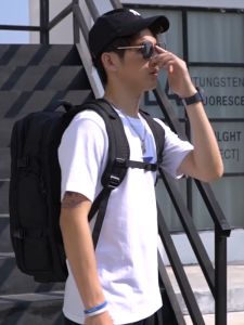 {Mua 1 tặng 1} Balo laptop học sinh dã ngoại đựng giày chống nước có sạt USB GSR công nghệ mới SuntownFull đen