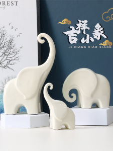 ชิ้นส่วนตกแต่งคริสตัลช้างพื้นผิวเคลือบเงาสำหรับตกแต่งบ้านแบบเรียบง่ายและหรูหราสำหรับห้องนั่งเล่นสไตล์โมเดิร์น
