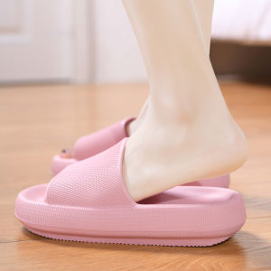 Thick Bottom Slip-On Slippers Summer Indoor Outdoor Soft Bottom Men Women Home Bathroom Washing Slippers Couples Home Shoes