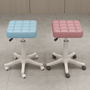 Beauty Salon Stool Height Adjustable Swivel Barber Shop Chair No Back