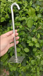 Móc Treo Quạt Trần Inox (Có Đế) 30cm Phi 11mm Dùng Treo Quạt Trần Treo Chậu Treo Đồ Gia Dụng Chịu Lực Tốt