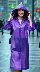 Jas Hujan Ponco Transparan - Banyak Pilihan Warna