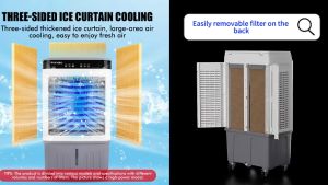 🔥🔥【Free 8 Ice Crystals+8 Ice Bags】CHRIS 40L air cooler portable kipas angin sejuk Dual Cooling Humidify Cooler Fan Purification Remote Control aircooler Air Conditioner Fan 冷风机