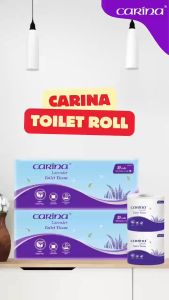 Carina Lavender  Tissue 3-Ply Deluxe Soft Bathroom Tissue Toilet paper (12rolls/24rolls)