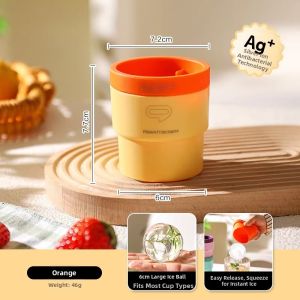 HANXIAO | Press-to-Release Big Round Ice Ball Maker Silicone Mould