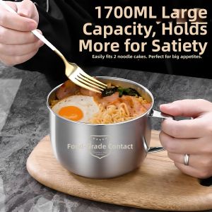 TINGSIMENG | Large Capacity Stainless Steel Bowl with Lid