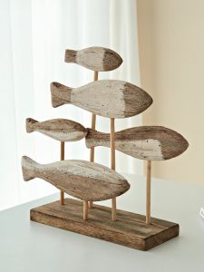 Handcrafted Marine Style Fish Sculpture