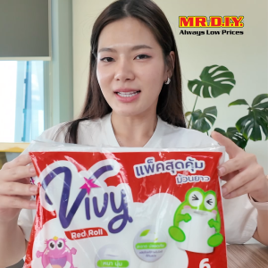 [แพ็ก 2 ห่อ] VIVY กระดาษชำระแบบม้วน (6 ม้วน/ห่อ)