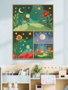 Thêu Chữ Thập Hạt Tròn Thêu Hạt Nhiều Màu Thêu Hạt Chuỗi Chăm Sóc Hoa Hồng Hoạt Hình Trẻ Em Thêu Chữ Thập Theo Họa Tiết Động Vật