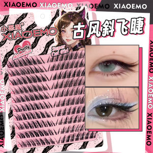 Little Devil Chinese Ancient Style Oblique Flying Fox Series Cute Mess Fake Eyelashes 10 Rows Large Capacity Oblique Rabbit Series Natural Simulation Eyelash