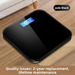 High Precision Small Electronic Weight Scale Household Body Fat Analyzer Rechargeable Health Care Equipment Square LCD Display