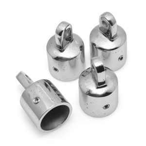 RYSJM | Marine Hardware Stainless Steel 316 Boat Bimini Top Fitting Slide Cap Slide Jaw Sleeve Pipe Eye End Cap Boat Bimini Top Eye End