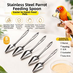 Hadassah | Bird Feeding Spoon for Parrots Cockatiels Baby Birds Feeding