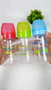 Coral Babies Wide Neck Baby Feeding Bottle 9oz Easy Clean Milk Bottle For Babies & Everyday Feeding