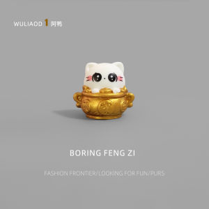 Đồ Trang Trí Bàn Làm Việc Nhỏ May Mắn Mèo Thần Tài Đồ Trang Trí Giải Trí Trấn Áp Đồ Trang Trí Động Vật Hoạt Hình Phong Cách Ma Thuật