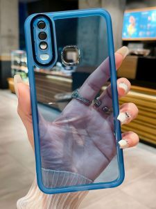 Applicable to Vivo1904 Phone Case Drop-Resistant Silicone Soft Overseas Version Protective Cover Transparent Simple Full Covered with Lens Protector Men and Women Couple New