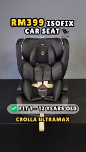 Crolla: Ultra Max Booster Seat With Isofix | Warranty 3 Years