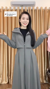 Áo Chống Nắng Toàn Thân Nữ 2 Lớp Chống Tia UV UPF50+ Thiết Kế Croptop Thời Trang Chất Liệu Vải Thông Hơi Co Giãn Thoáng Mát