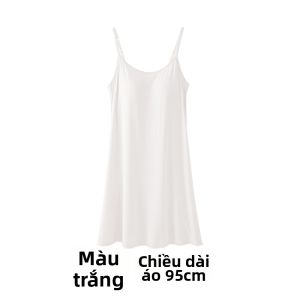 Up Cosy | Đầm Hai Dây Dài Trung Có Mút Ngực Lót Chống Lộ